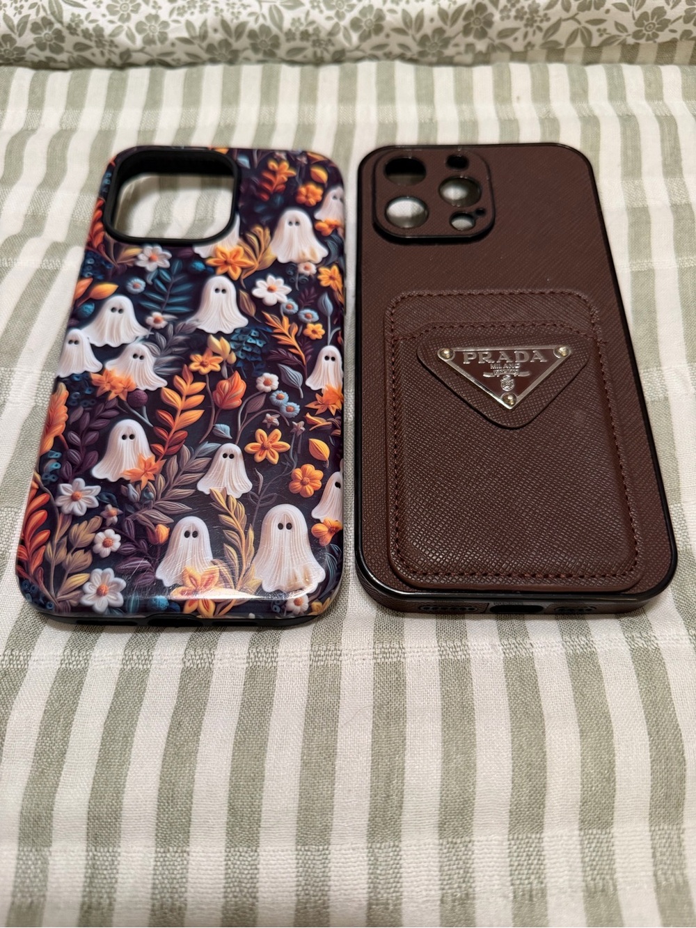 Casetify iPhone 15 Promax Floral Ghosts Phone Case in Navy, Orange & White